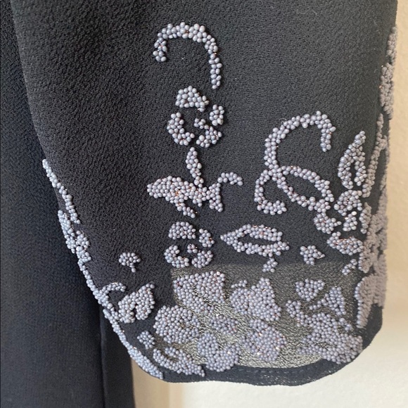 Joseph Ribkoff Black 3/4 Sleeve Mock Neck Cardigan - Picture 3 of 5